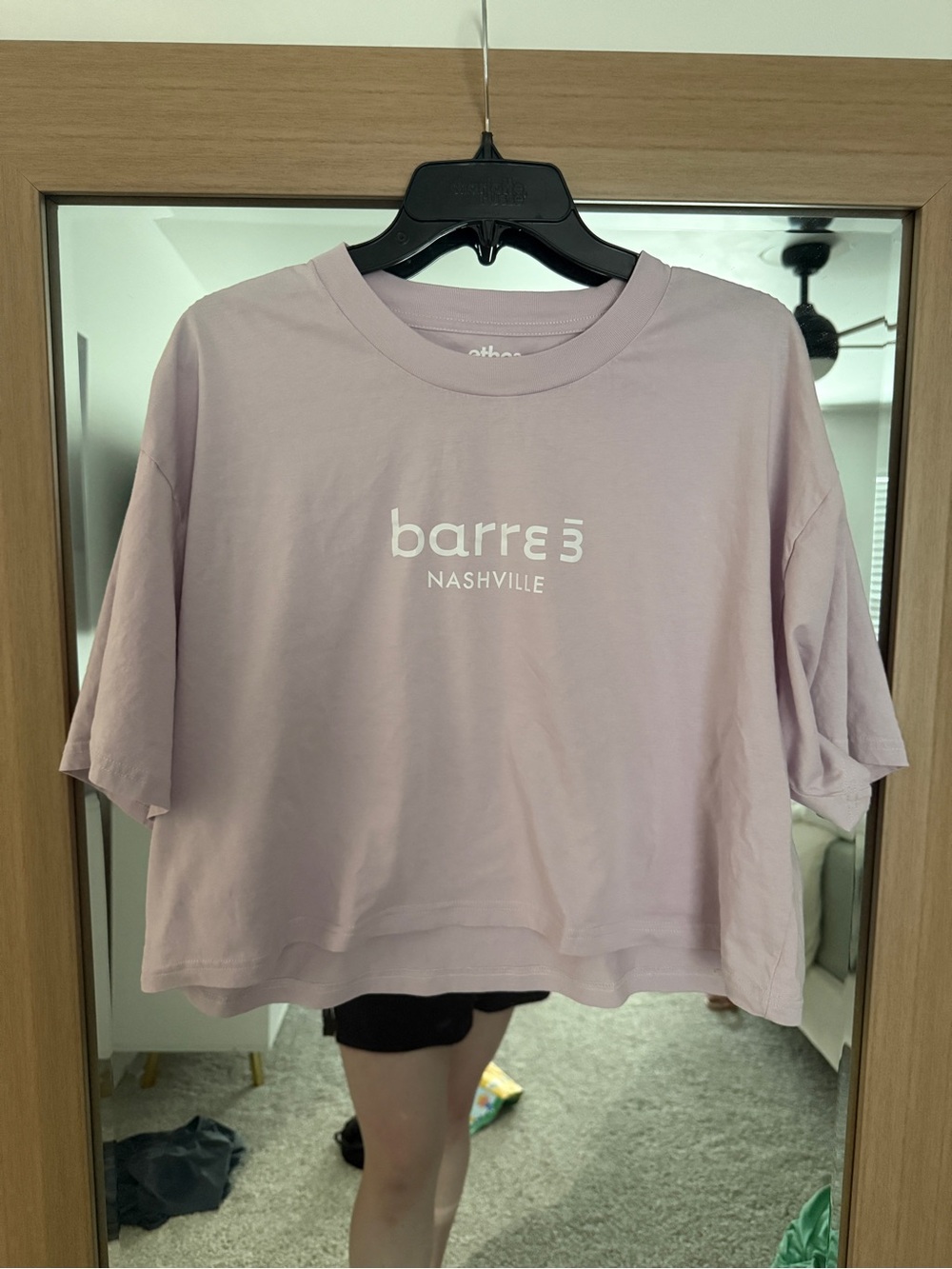 Barre3 cropped boxy tee